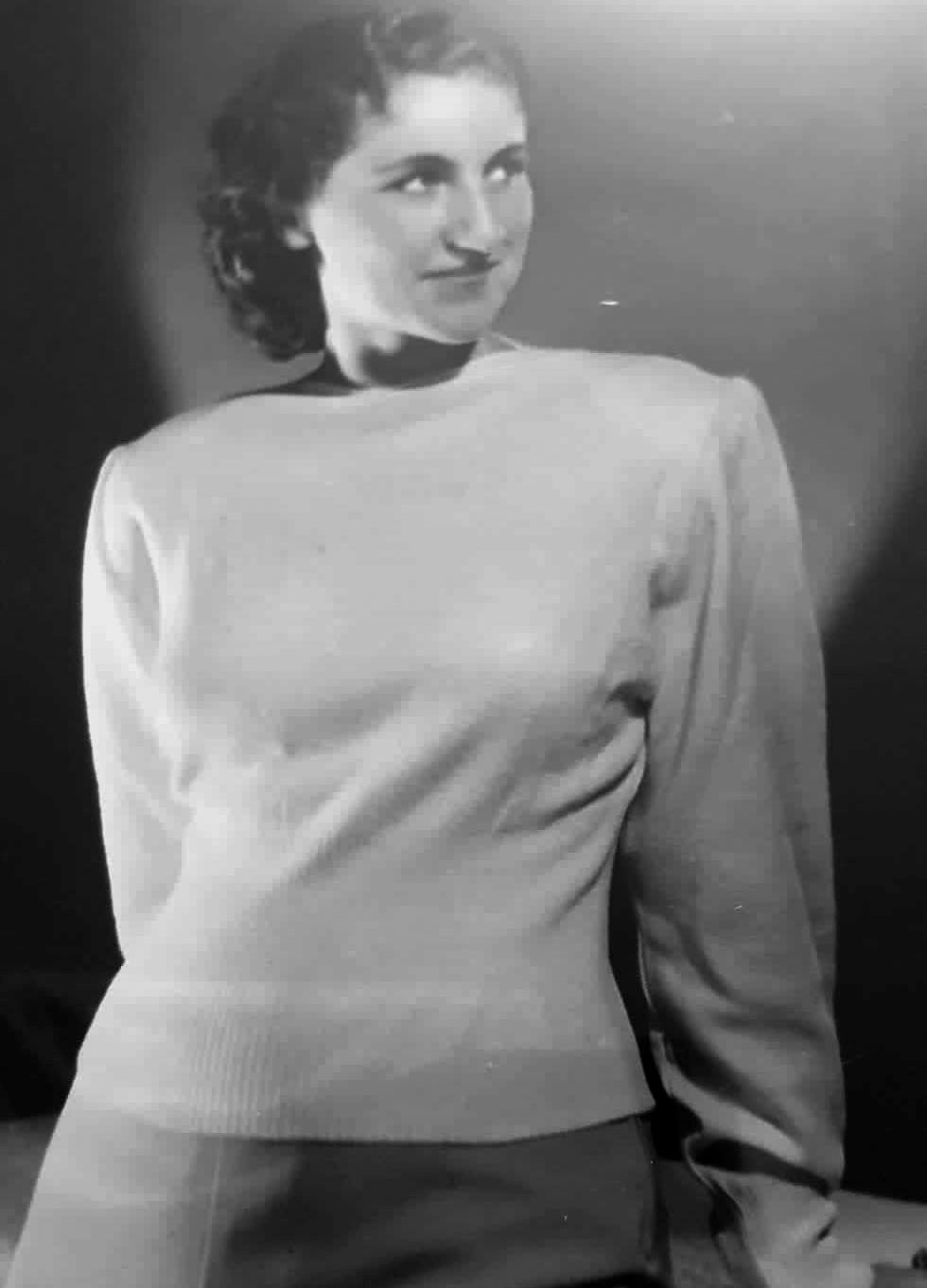Anna Bises Vitale nel 1949 (Archivio privato famiglia Vitale, per gentile concessione)